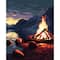 8" x 10" Campfire Paint-by-Number Kit with Wood Display Hanger by Artist's Loft®